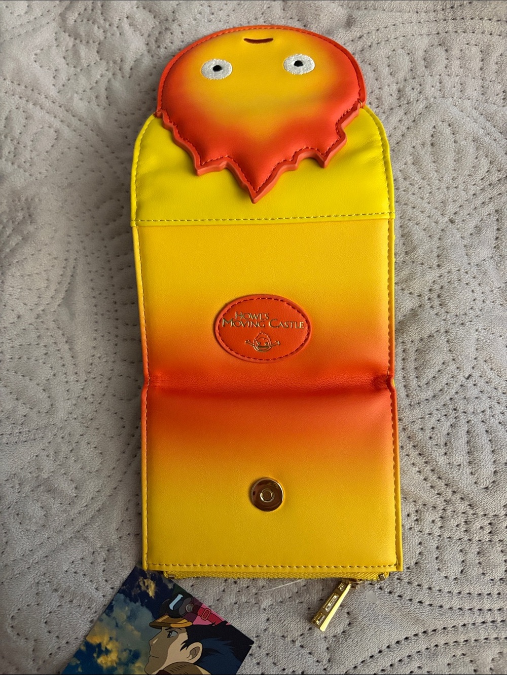 Bag + Wallet - Howl's Moving Castle Calcifer Flame- NWT- Studio Ghibli - Picture 3 of 9